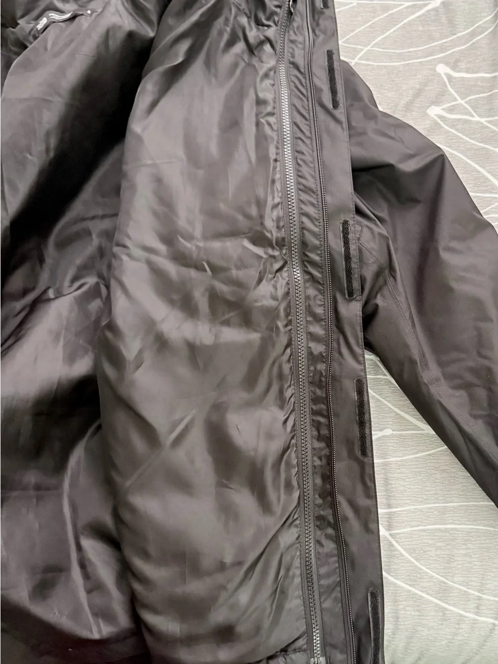 The North Face Black Hooded Rain Coat